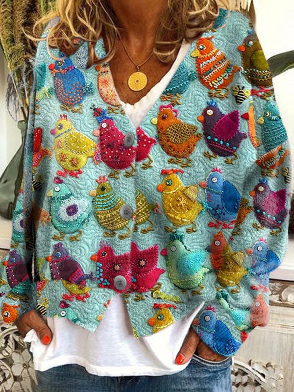 Classy Christmas Abstract Printing Casual Cloak Sweaters