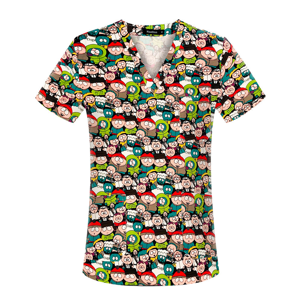 Women's & Men's & Hand Washing Clothes Brush T-shirt Uniform