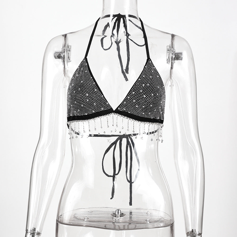 Women's Sexy Halter Cropped Tank Nightclub Hot Tops