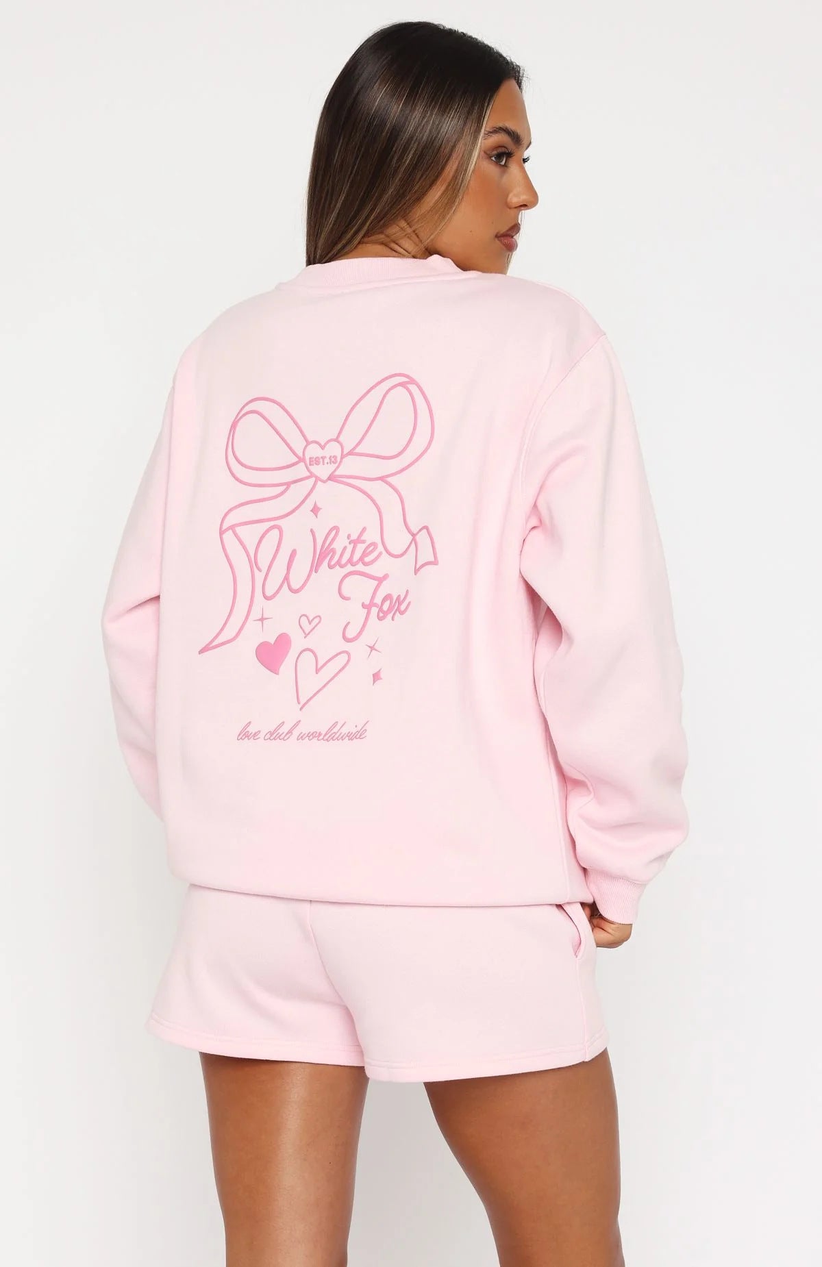Women's Long Sleeve Bowknot Printed Sweatshirt Sweaters