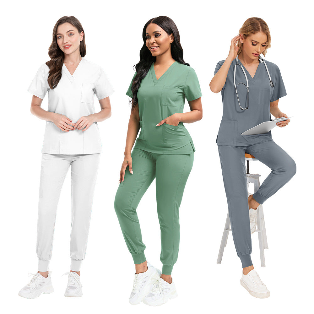 Women's & Men's Washing T-shirt Surgical Clothes Oral Nurse Suits