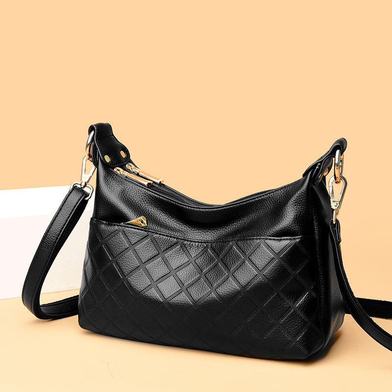 Women's Versatile Large Capacity Soft Leather Mother Crossbody Bags