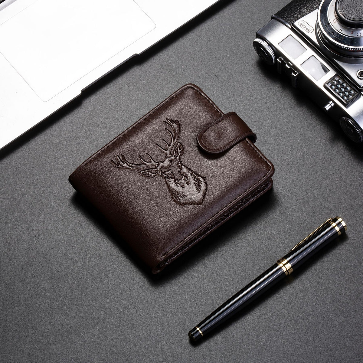 Men's Short Male Multi Slots Medium Men's Wallets
