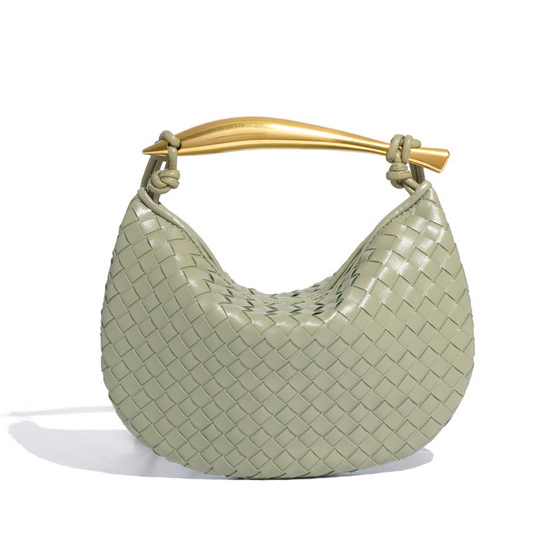 Women's Woven Sardine Simple Fashion Metal Portable Shoulder Bags