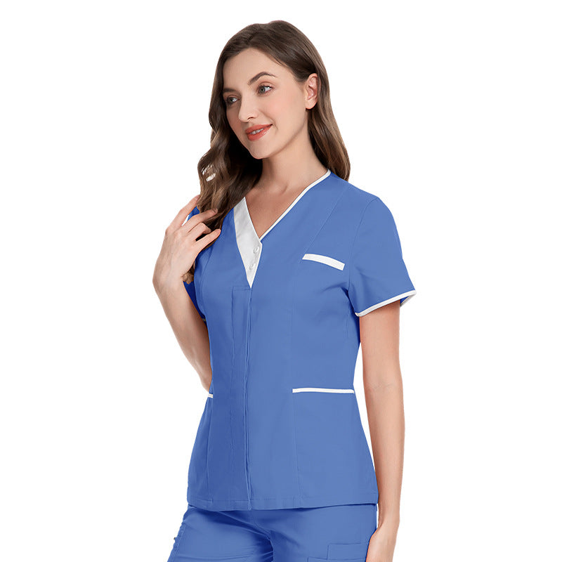 Women's Gown Sleeve Doctor Cotton Technician Overalls Uniform