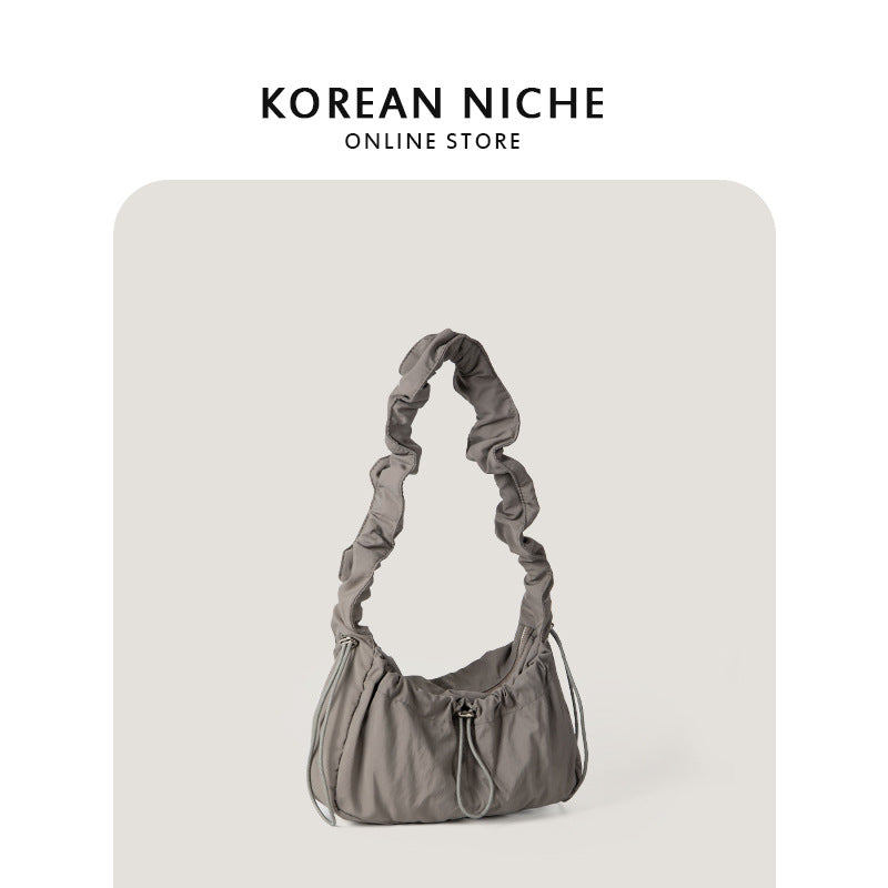 Women's Retro Temperament Fairy Pleated Underarm Spring Bags