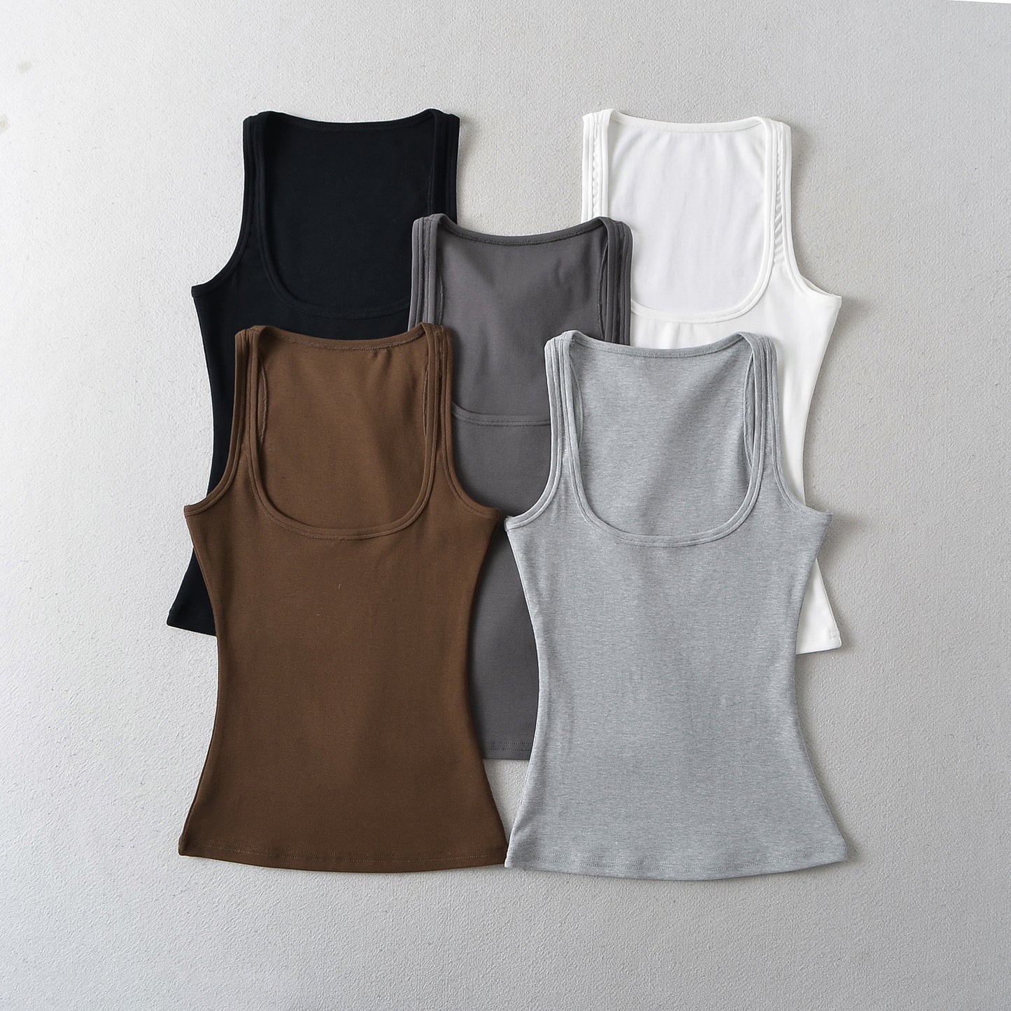 Women's Collar Solid Color Bottoming Summer Outer Wear Tops