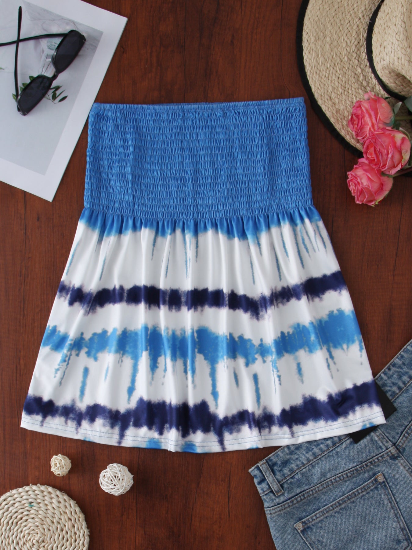 Summer Beach Floral Tube Bohemian Strapless Tops