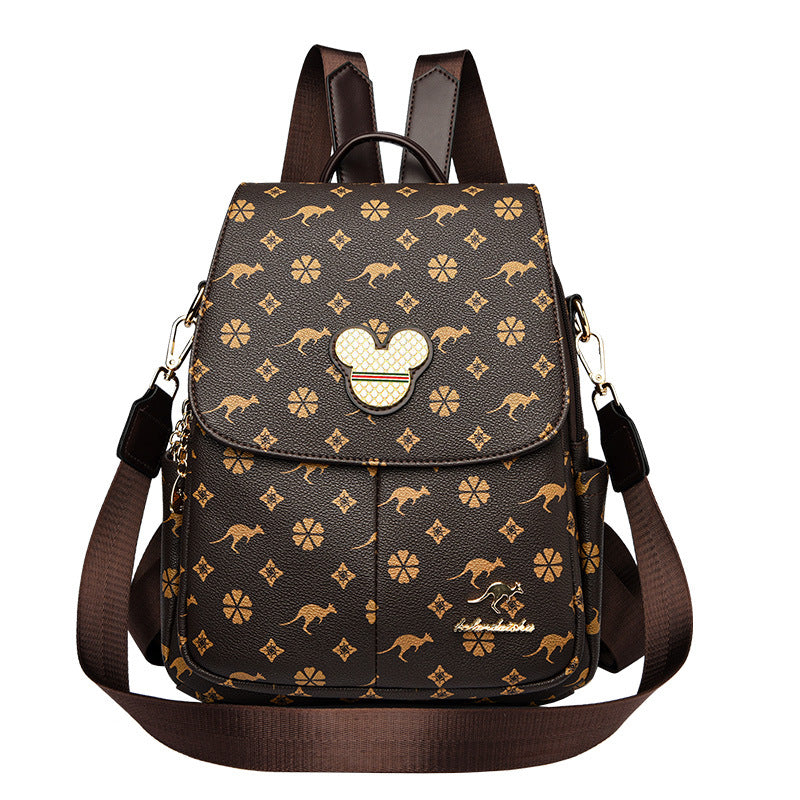 Women's Korean Style Presbyopic Fashion Large Capacity Backpacks