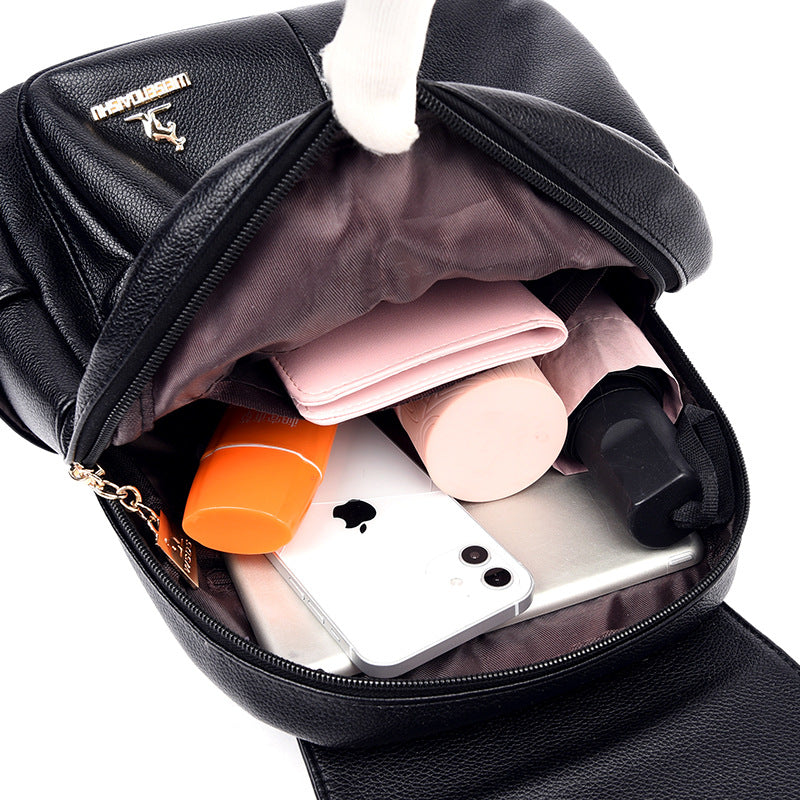 Women's Simple Trendy Large Capacity Korean Style Backpacks