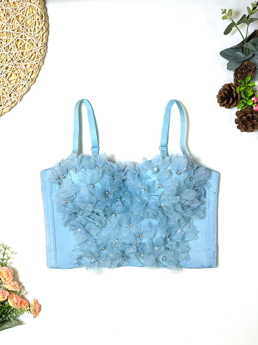 With Chest Pad High-grade Outer Wear Sexy Disco Jumping Tops