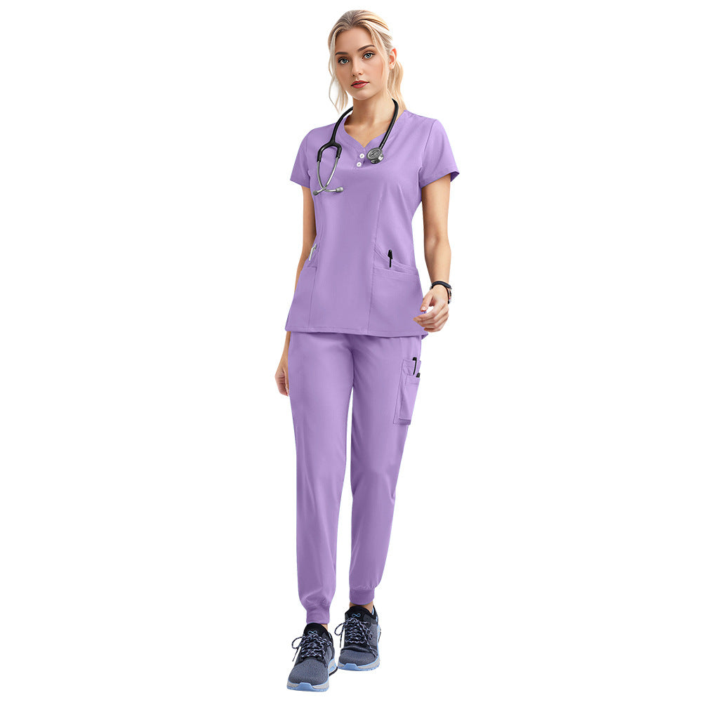 Women's & Men's Isolation Clothes Brush Oral Dental Pet Doctor Work Uniform