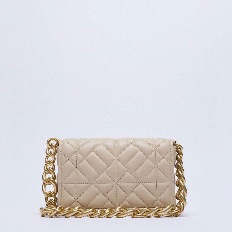 Women's Summer Fashion Trendy Thick Chain Quilted Shoulder Bags