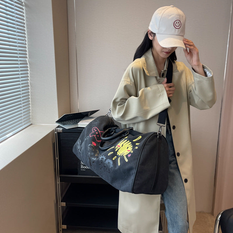 Women's Neutral Large Capacity Canvas Lightweight Travel Bags