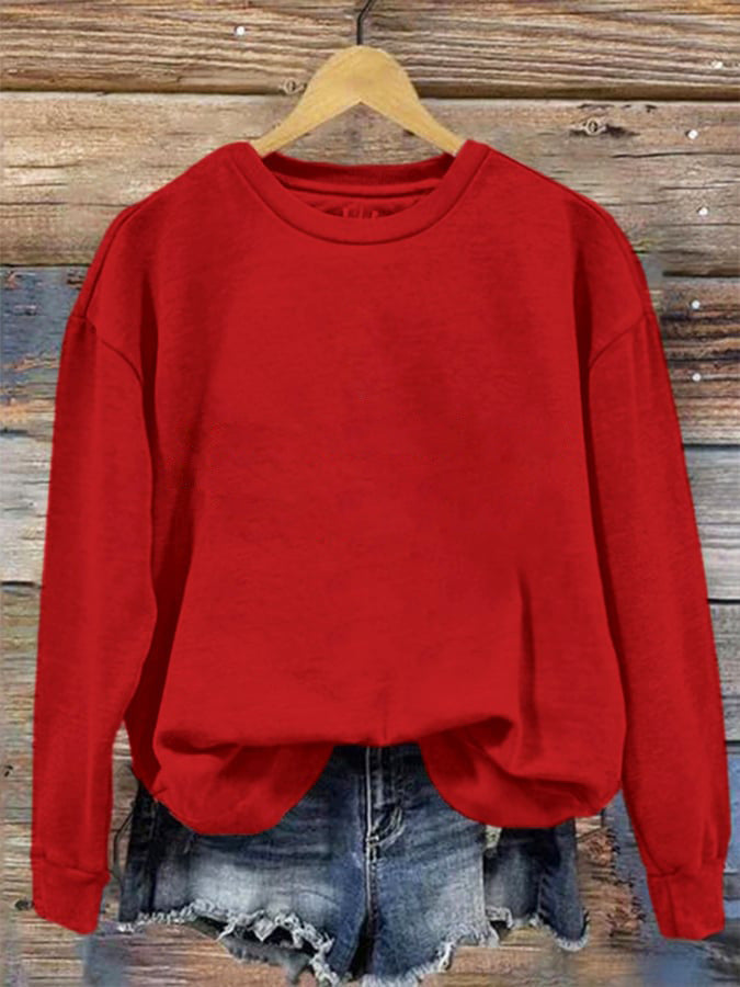 Round Neck One Piece Change Printing Sweaters