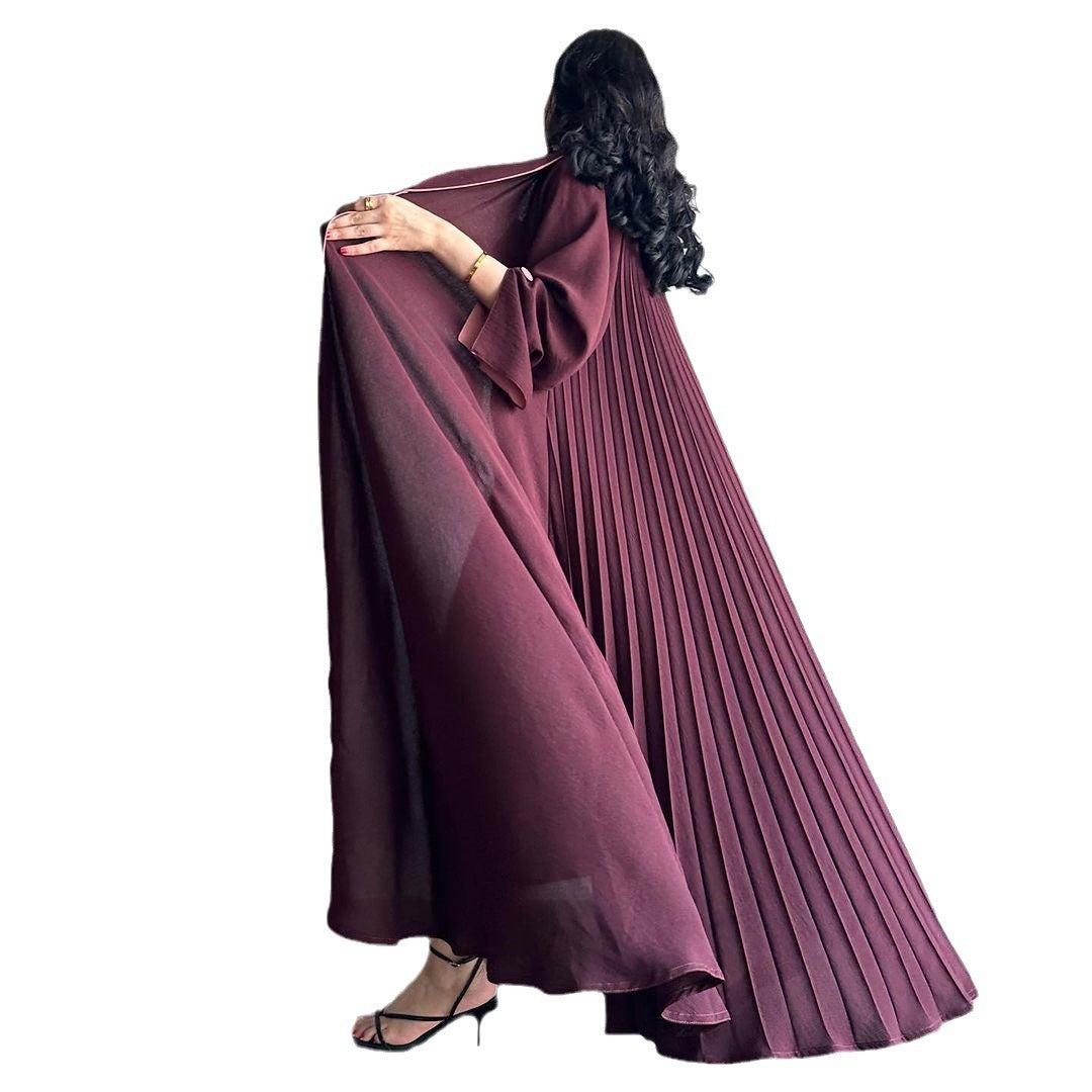 Women's Classic Maxi Dress Elegant Robe Cardigans