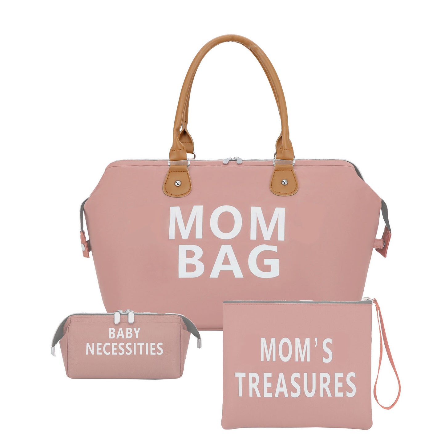 Multifunctional Three-piece Large Capacity Waterproof Hard-wearing Diaper Travel Bags