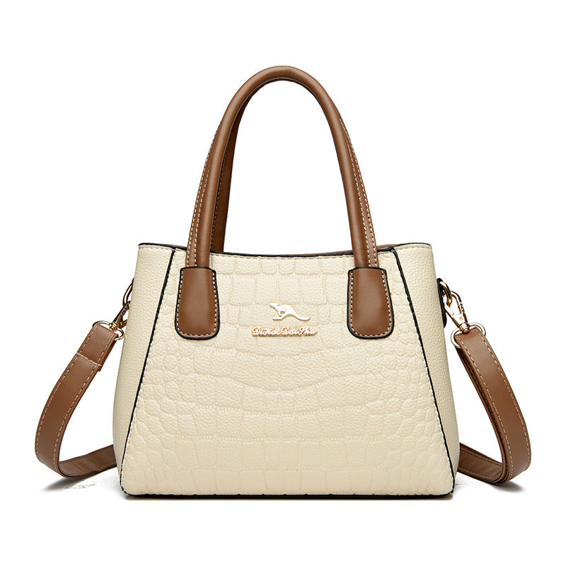 Women's Stone Pattern High Sense Large Small Square Bags
