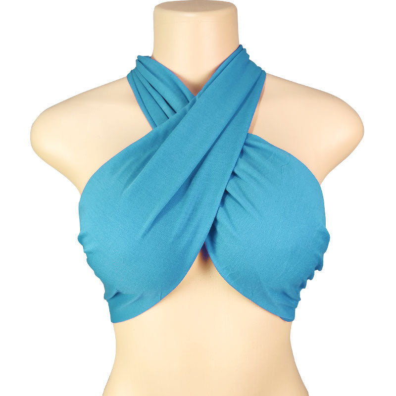 Women's Spring T-shirt Solid Color Sexy Variety Halter Tops