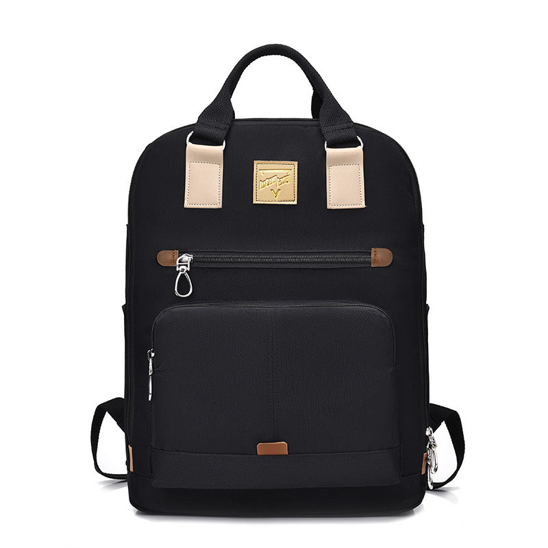 Women's Fashion Mummy Commuter Computer Waterproof Solid Backpacks