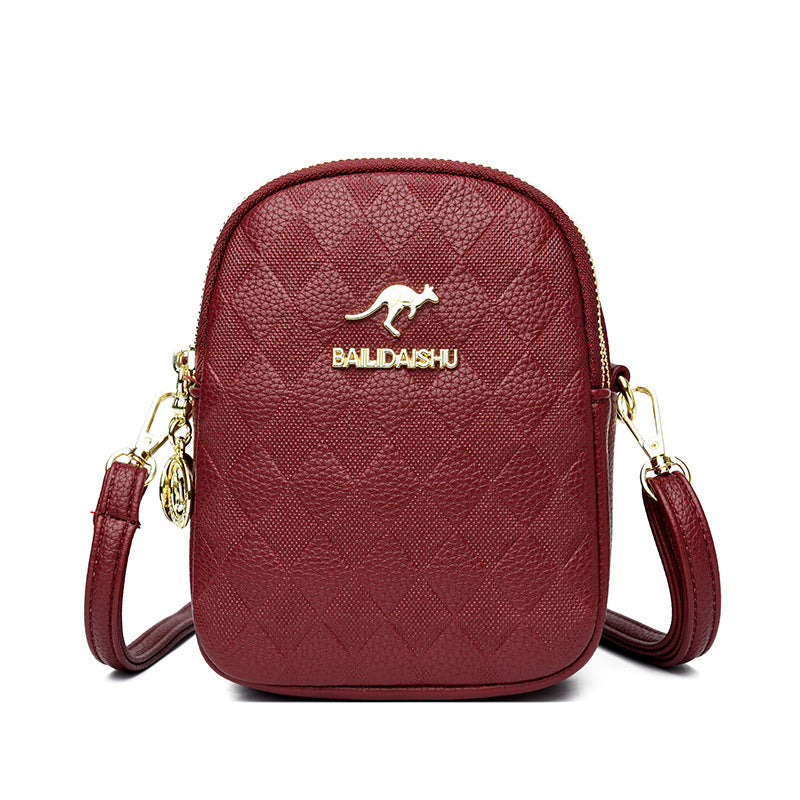 Women's Popular Plain Kangaroo Alligator Print Handbags