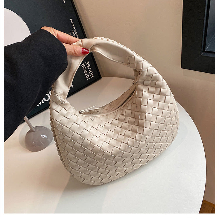 Women's Style High Sense Woven Elegant Underarm Bags