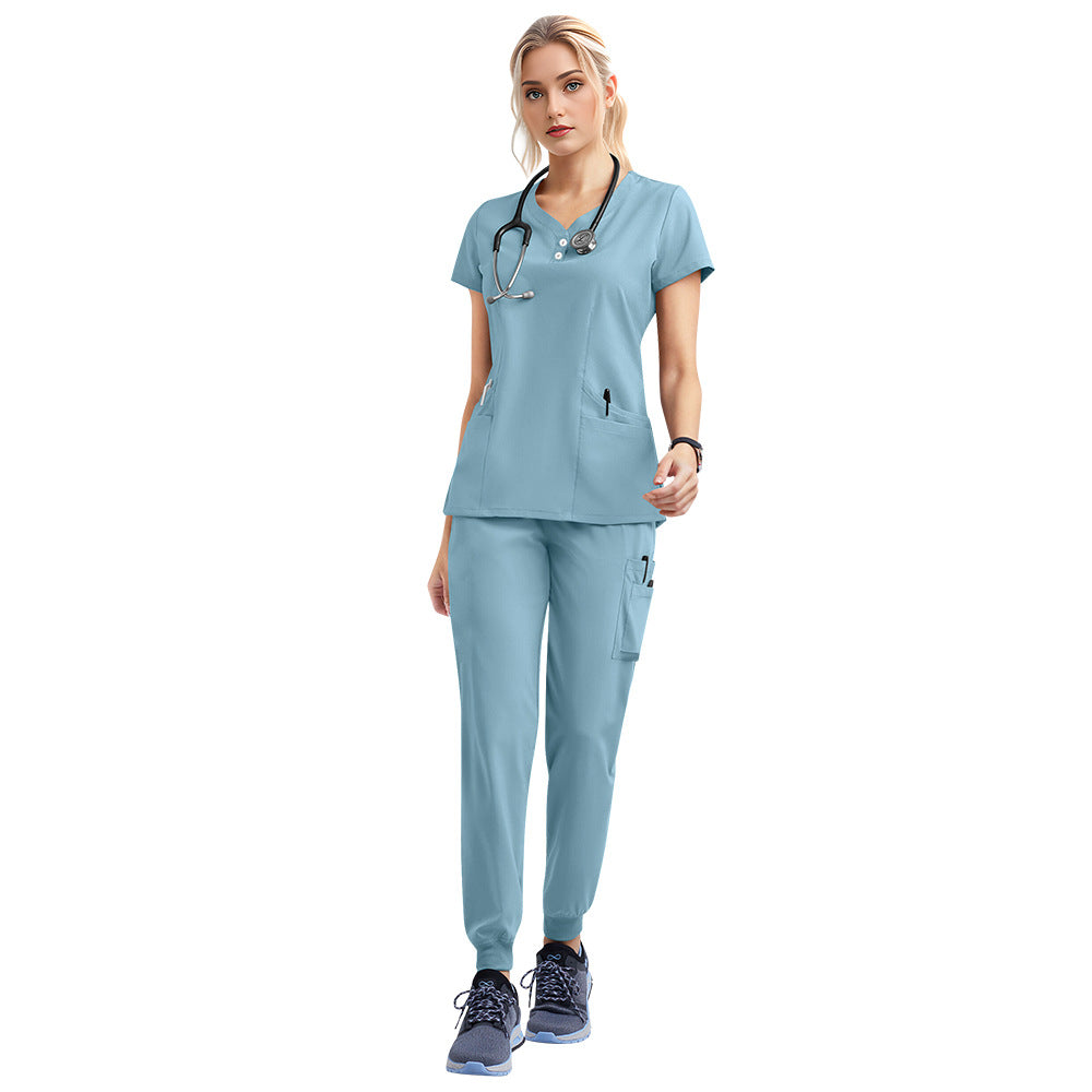Women's & Men's Isolation Clothes Brush Oral Dental Pet Doctor Work Uniform