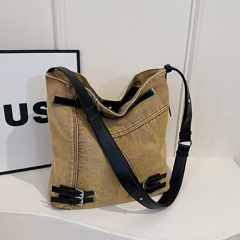 Women's Large Capacity Denim Spring Commuter Shoulder Bags