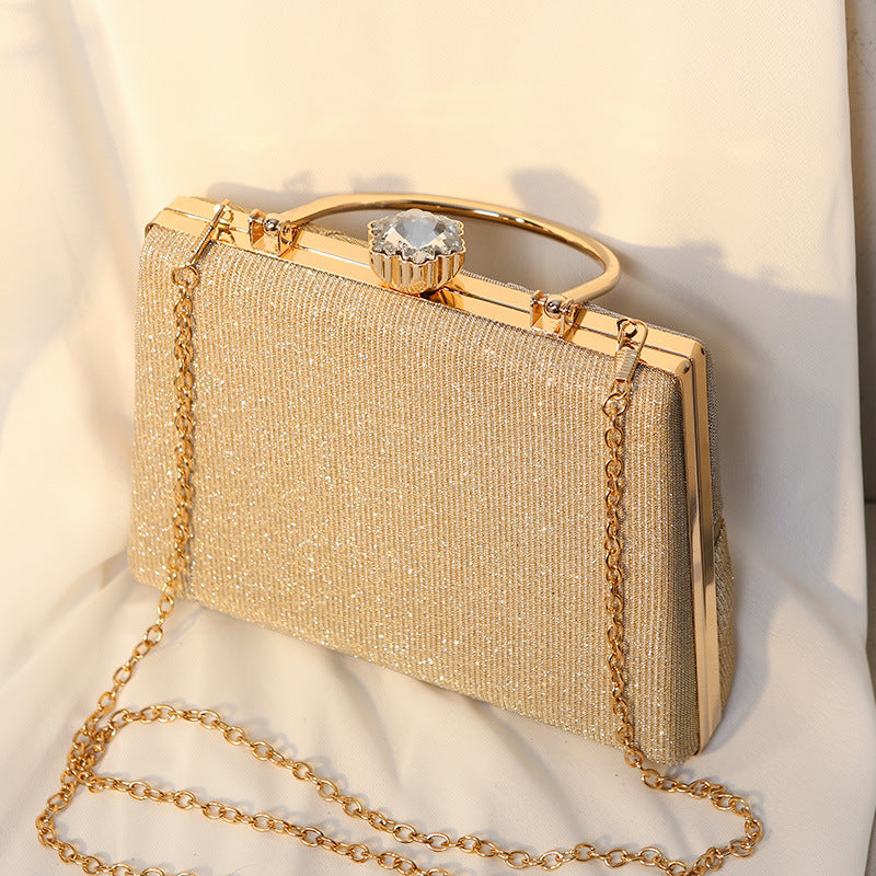 Women's Retro Dinner Hand-woven Banquet Metal Evening Bags