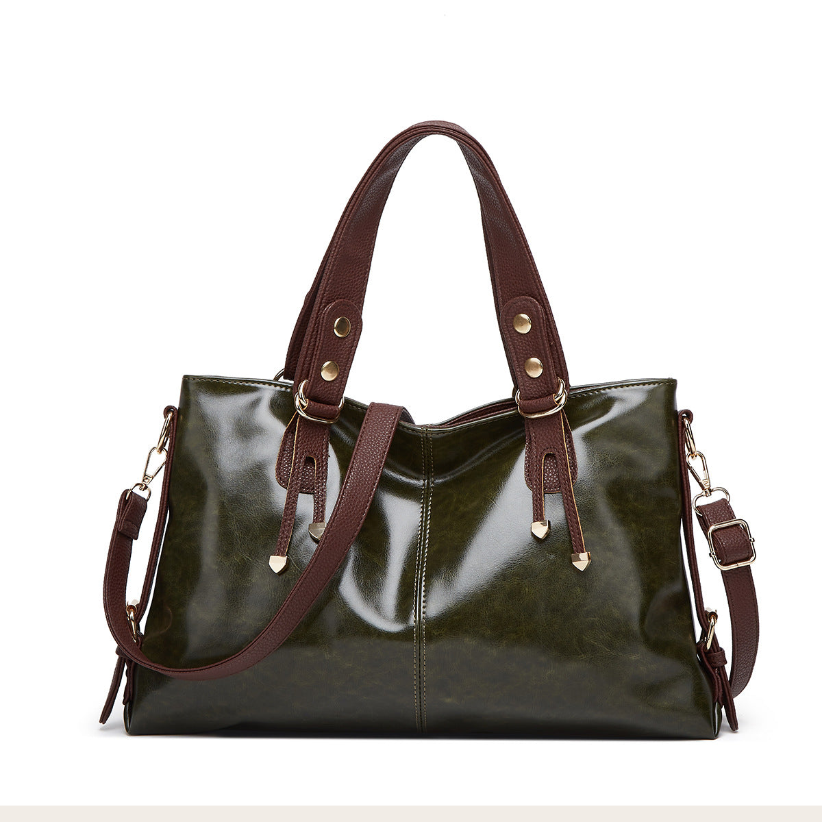 Women's Large Capacity Autumn Soft Leather Portable Handbags