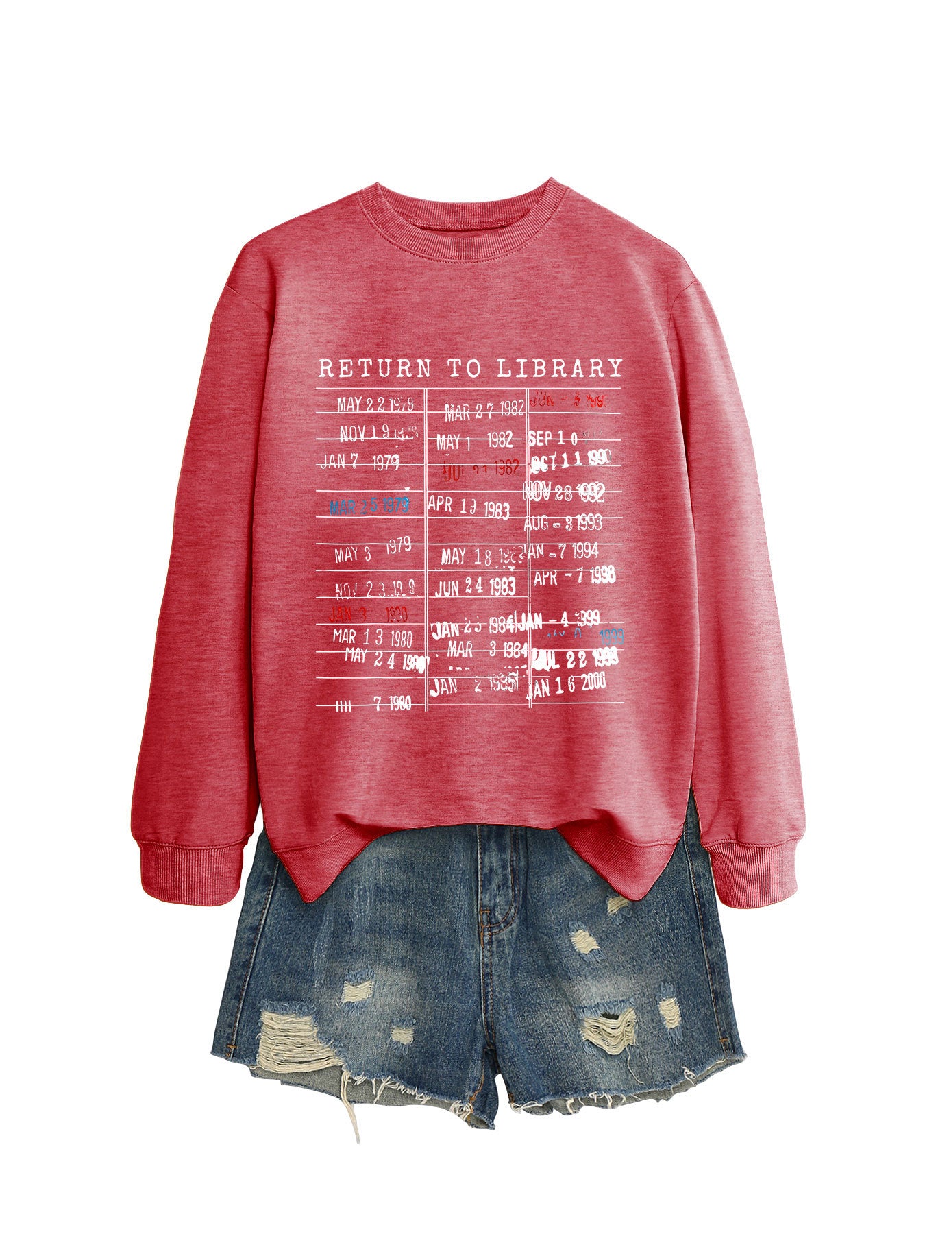 Women's Personalized Printed Fashion Round Neck Loose Sweaters