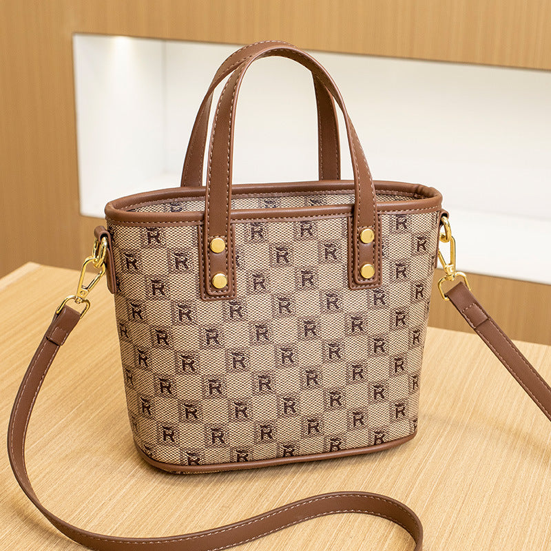 Women's Fashion Printed Korean Style Simple Summer Bucket Bags