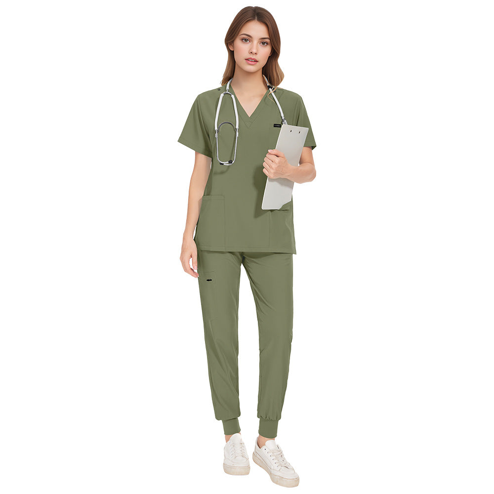 Women's & Men's & Hand Washing Beauty Salon Barber Shop Staff Operating Uniform