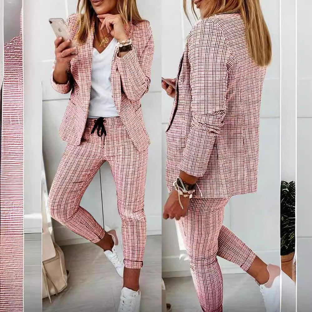 Women's Elegant Casual Fashion Set Small Suits