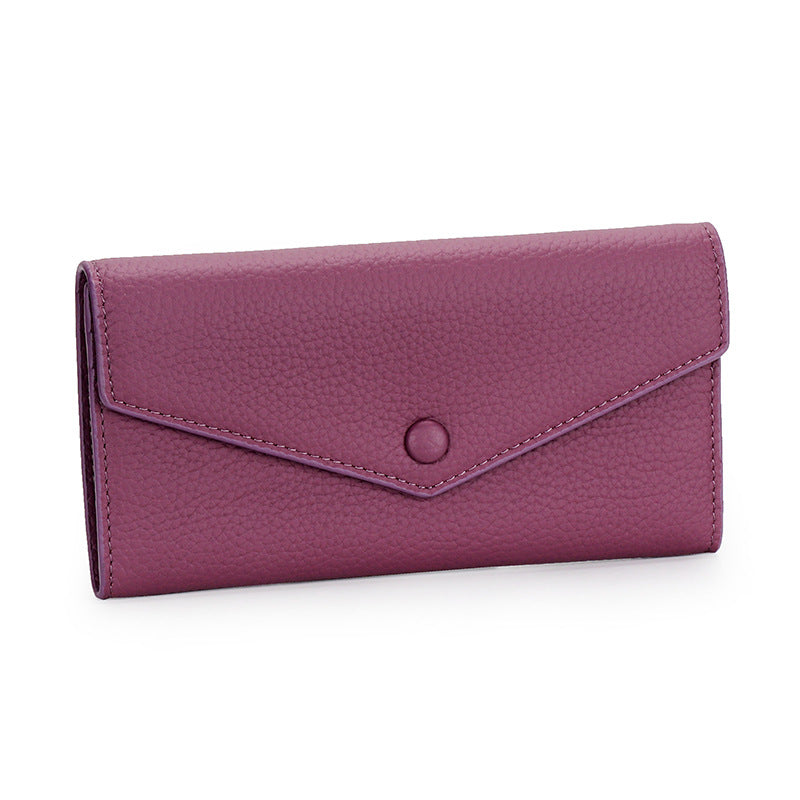 Women's Pure Leather Long Genuine Large Capacity Ladies Wallets