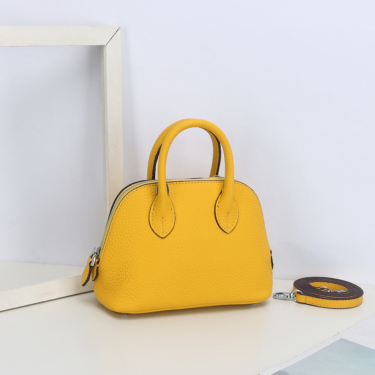 Women's Shell Genuine Leather Simple Fashionable Stylish Shoulder Bags