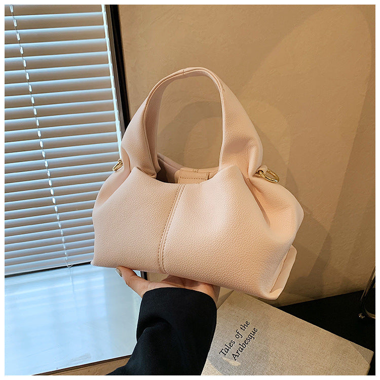 Women's Soft Dumpling French Niche Portable Handbags