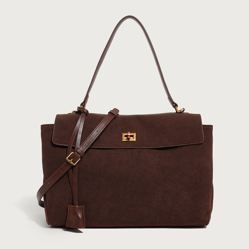 Women's Matte Leather Large Capacity Totes Fashion Shoulder Bags