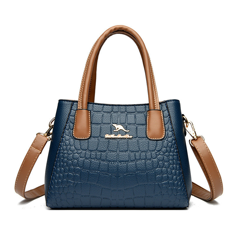 Women's Stone Pattern High Sense Large Small Square Bags