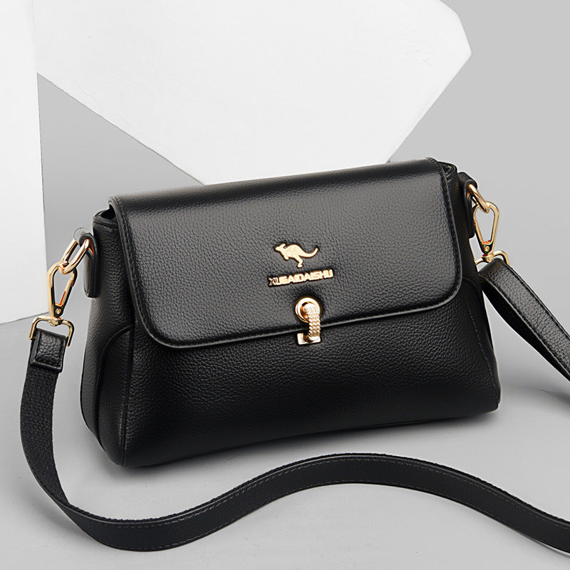 Women's Snow Love Kangaroo Soft Leather Fashion Crossbody Bags