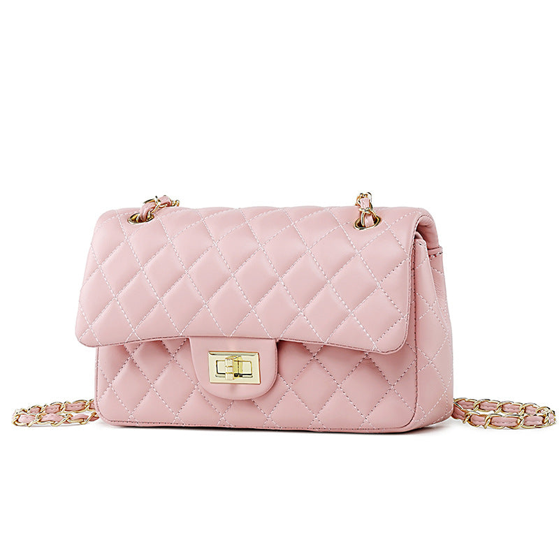 Women's Summer Chain Classic Style Diamond Solid Crossbody Bags