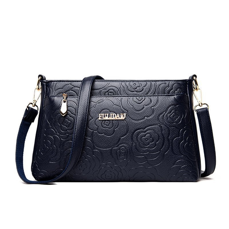 Women's Style Embossed Peony Trendy Mummy Super Shoulder Bags