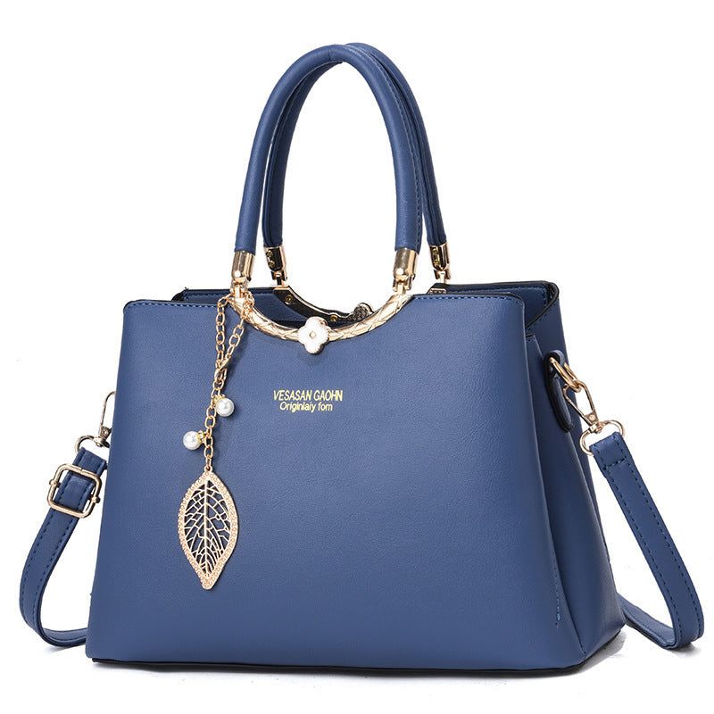 Women's Western Style Solid Color Large Capacity Handbags