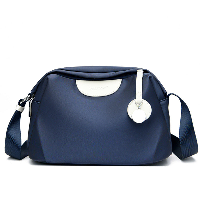 Women's Oxford Cloth Korean Style Versatile Solid Small Square Bags