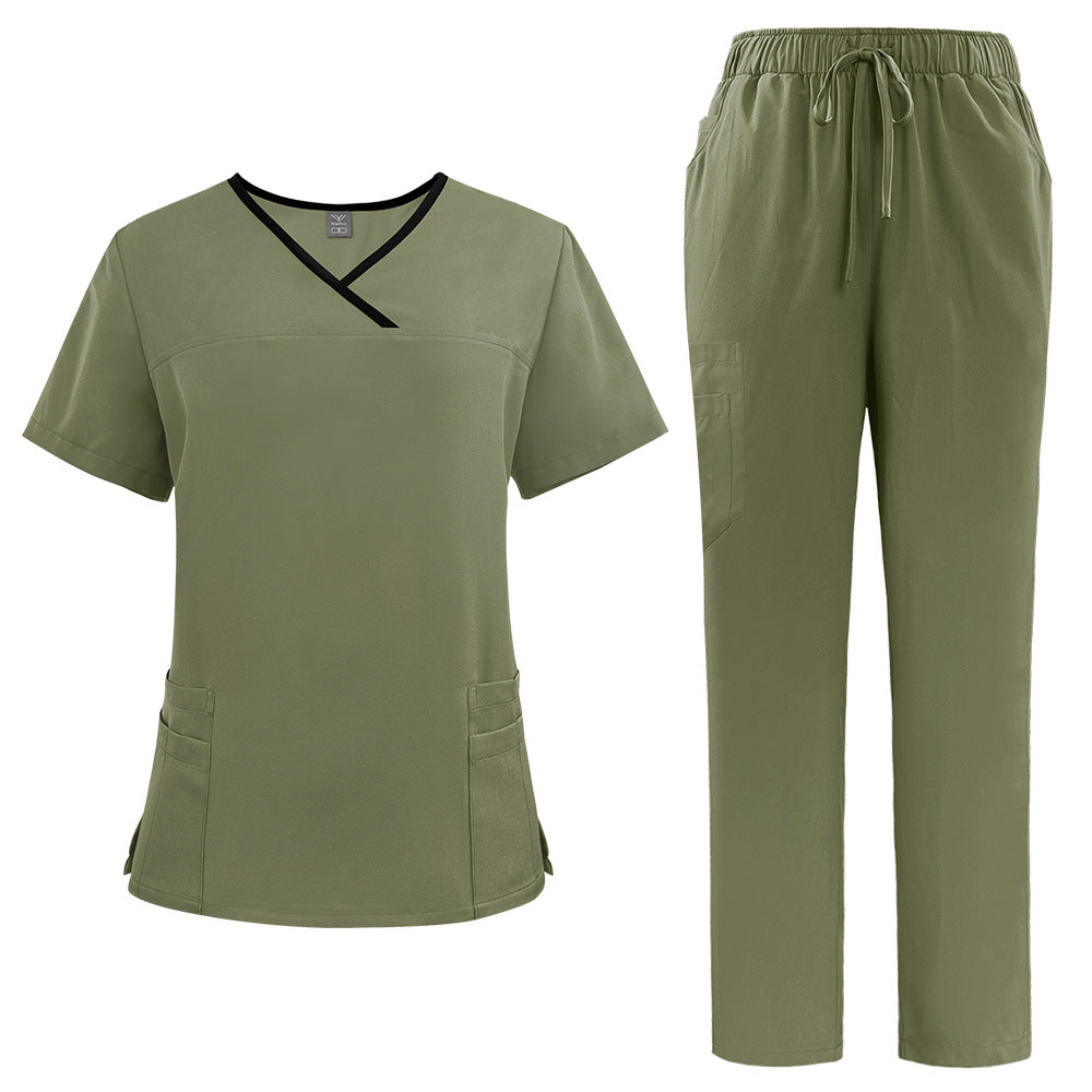 Hand Washing Split Sleeve Female Dental Uniform