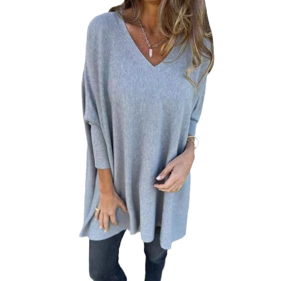 Women's Long Sleeve Knitted Loose Shirt Knitwear