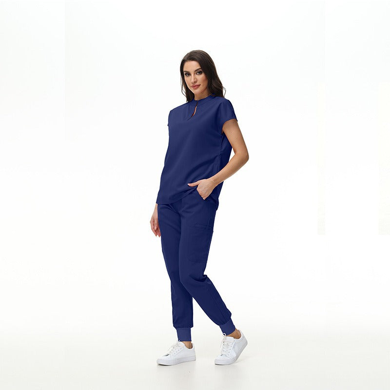 Women's Collar Slim Fit Slimming Stomatological Hospital Pet Shop Uniform