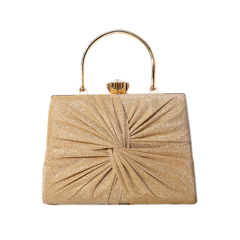Women's Retro Dinner Hand-woven Banquet Metal Evening Bags