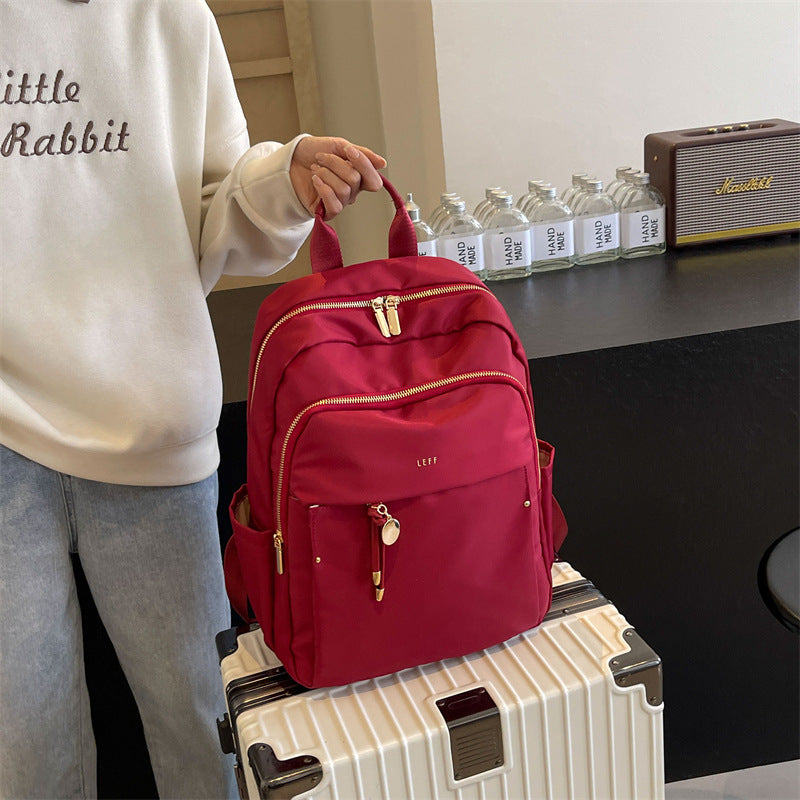 Women's Leff Oxford Cloth Large Capacity Commuter Backpacks