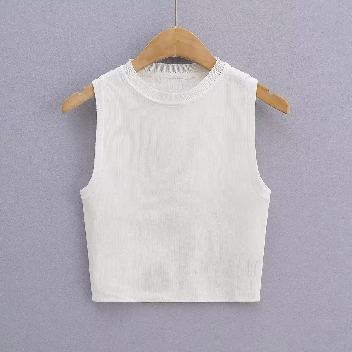 Women's Summer Sleeveless Elastic Knitted For Tops